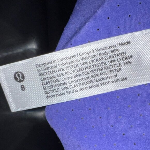 Lululemon Athletica Swift Ventilated Purple Indigo Tank Top Size 8 - Picture 13 of 13